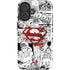 DC Comics Superman Comic Pattern Logo in Red iPhone 16 Plus Impact Case